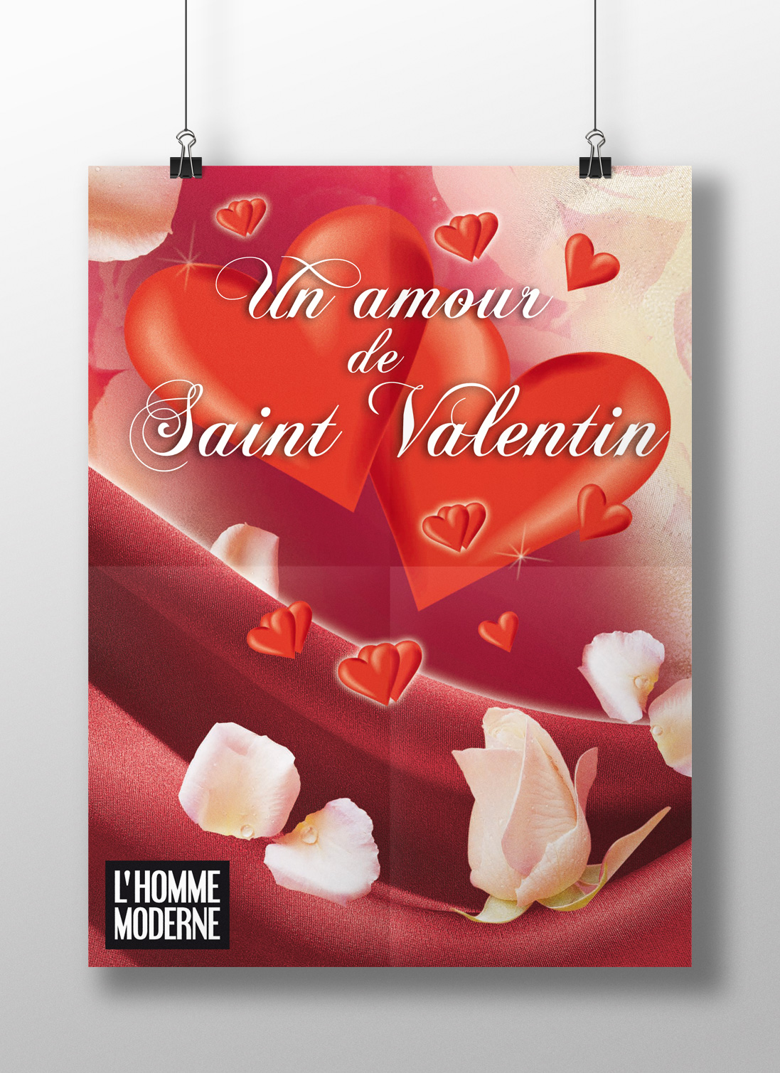 affiche boutique l'homme moderne