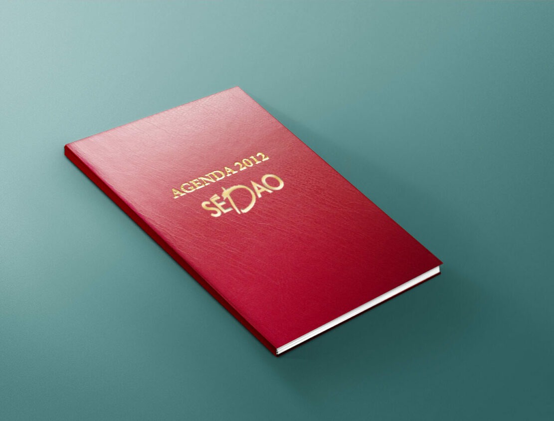 conception et realisation graphique - agenda sedao 2012