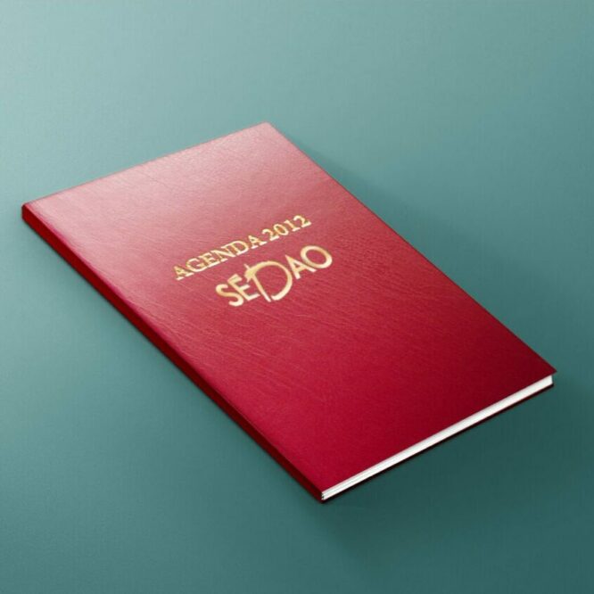 conception et realisation graphique - agenda sedao 2012