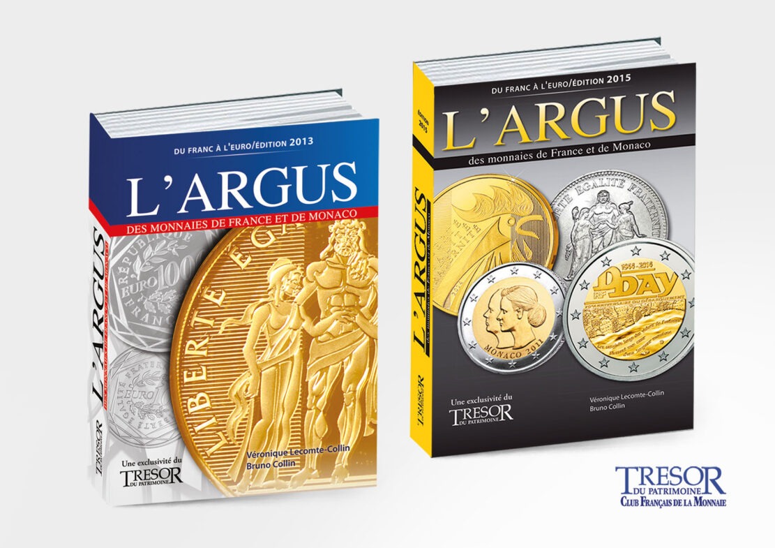 couvertures de livres - argus de la monnaie (ed 2013 et 2015)