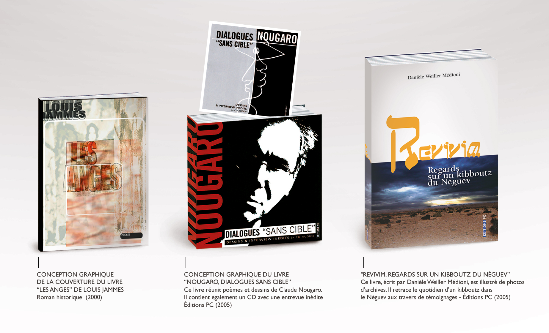 conception et realisation graphique couvertures livres